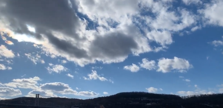 The Hudson River Sky from Poughkeepsie, NY